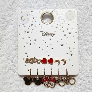 Disney Minnie/Mickey Mouse Set of 6 earrings.
